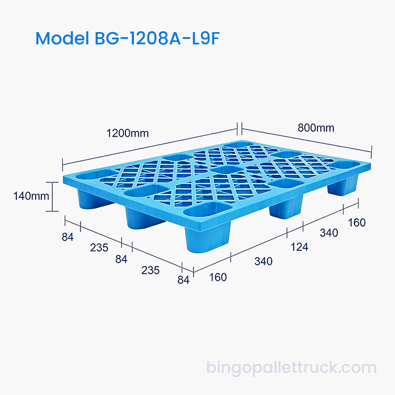 小売および電子商取引倉庫用の 1200x800mm 軽量プラスチックパレット