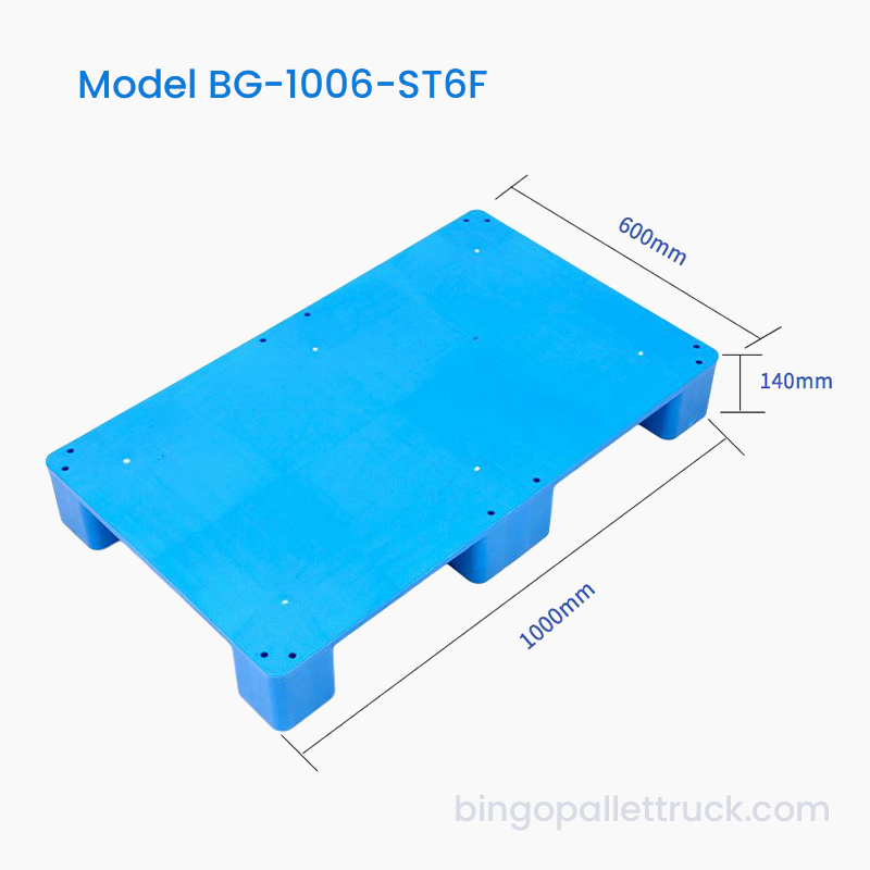 1000x600mm物流のためのソリッドトッププラスチックパレット6フィートスタイル