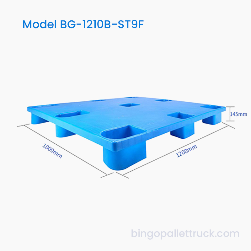 1200×1000mm 入れ子式ソリッドトップ 9 脚軽量プラスチックパレット