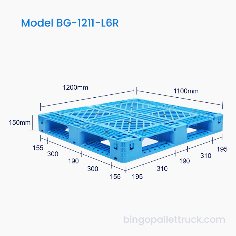 持続可能な物流のための環境に優しいリサイクル可能な 1200x1100mm プラスチック パレット