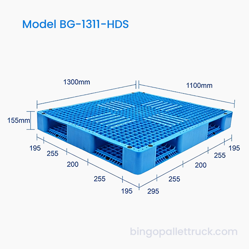 1300x1100mm 倉庫用両面プラスチックパレット