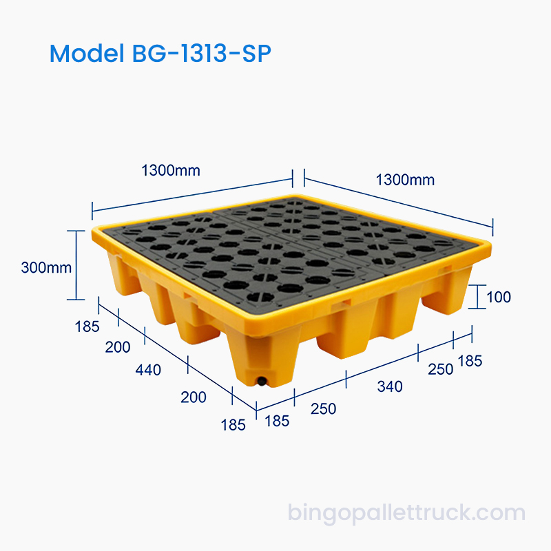 1300x1300mm 4ドラム用漏れ防止流出パレット
