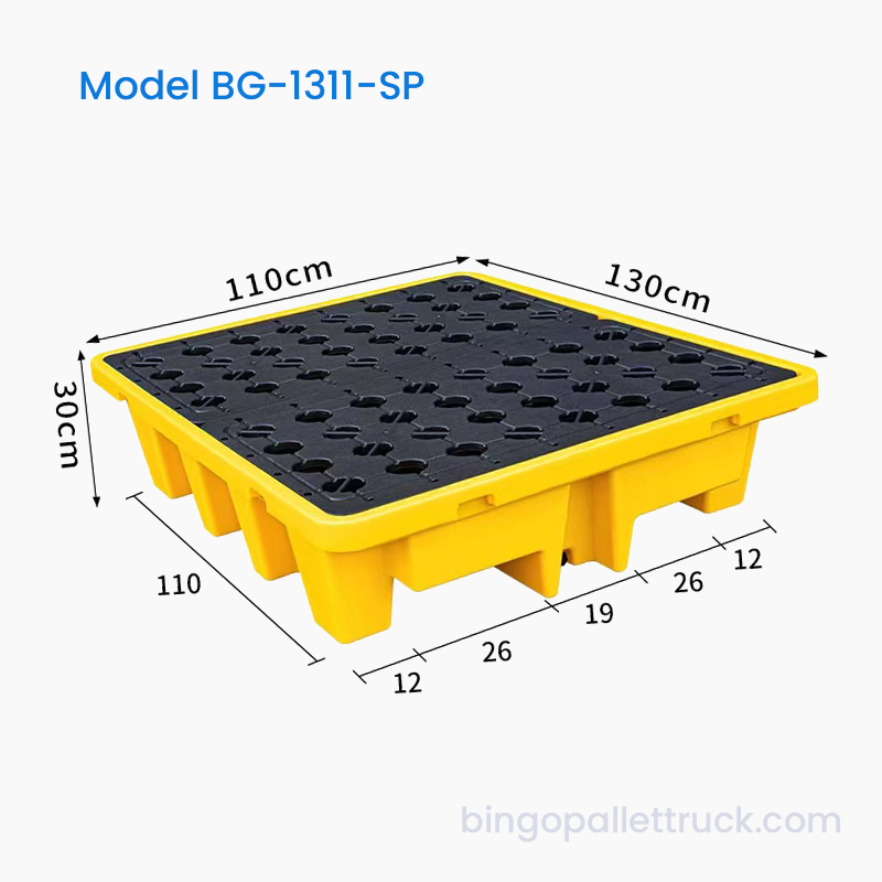 IBC トート用グリッド表面付き 1300x1100mm 漏れ防止プラスチック パレット