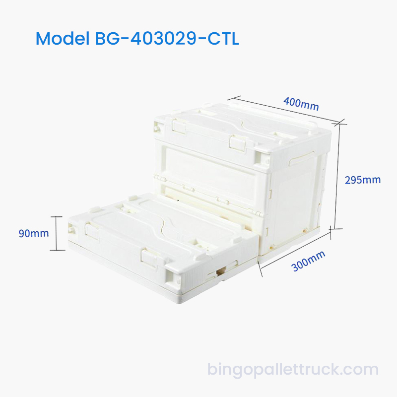 持ち運び用の蓋付き28L折りたたみプラスチックトート