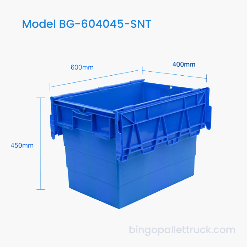 86L 高耐久スタックおよびネスト プラスチック トート ボックス