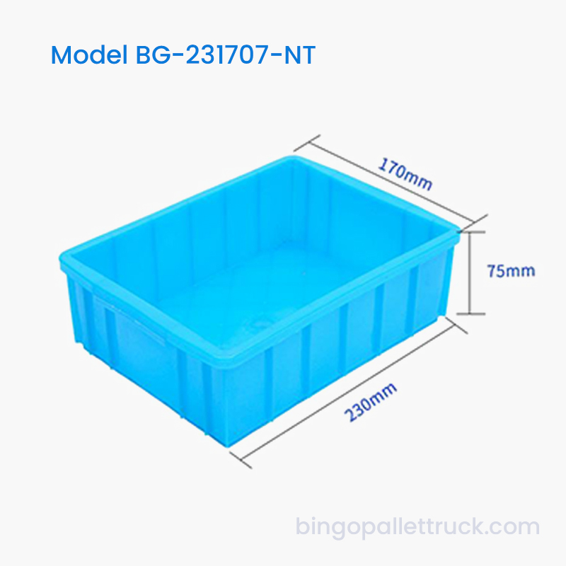 小型機械部品用 2L HDPE 入れ子式プラスチック トート ボックス
