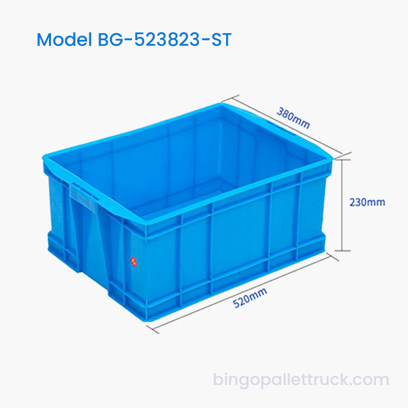 35L耐久性のある積み重ね可能なプラスチック製のトートボックスHDPE物流箱