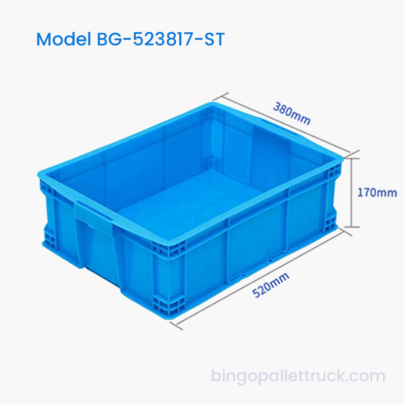 26L HDPE ハードウェアとファスナー用の積み重ね可能なプラスチック トート ボックス