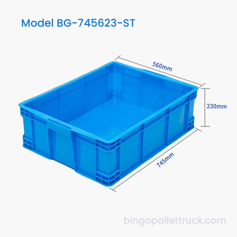77L HDPE ワークショップパーツ用スタッカブルプラスチックトートボックス