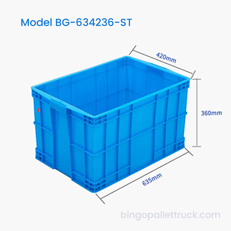 78L HDPE 倉庫用積み重ね可能な産業用保管コンテナ
