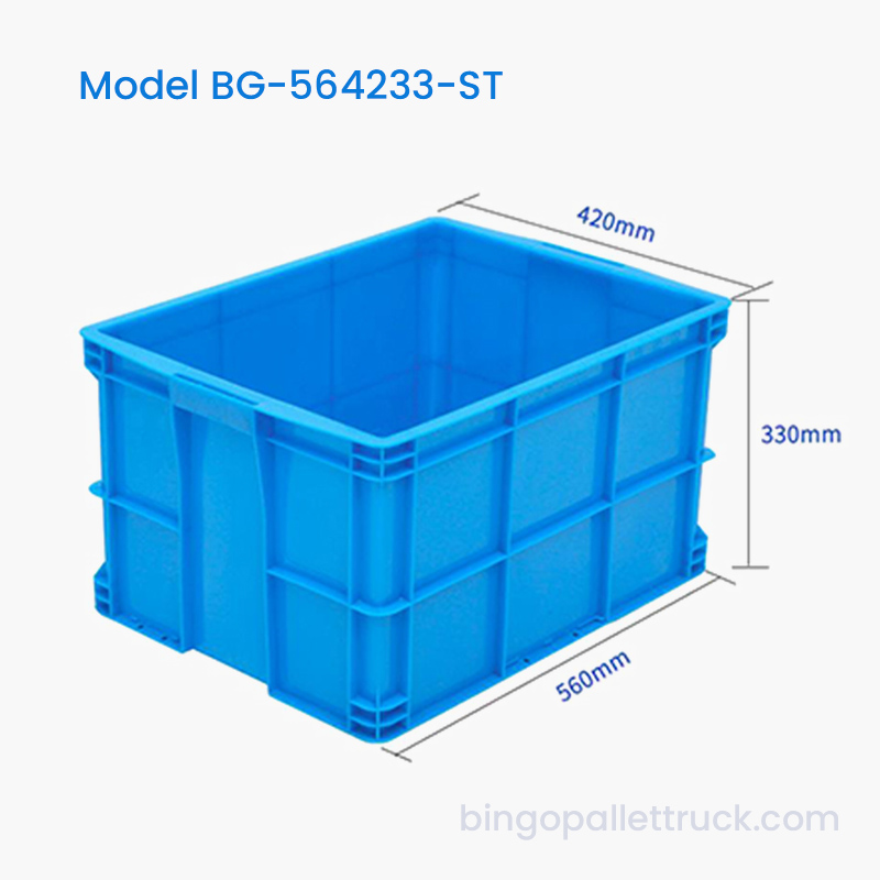 60L 積み重ね可能なプラスチック トート ボックス HDPE 配送用収納箱