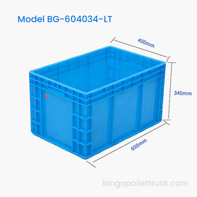 68L 滑り止めベース物流プラスチックトート大規模在庫仕分け用