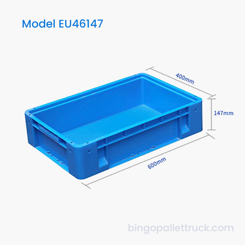 スーパーマーケット小売食品用の27L EUプラスチックトートボックス