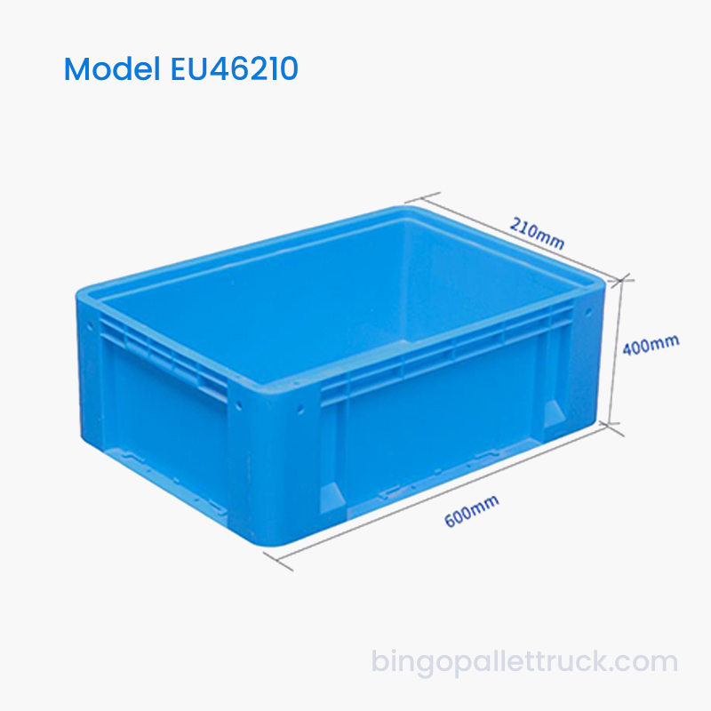 43L HDPE EU 屋内用プラスチックトート保管容器