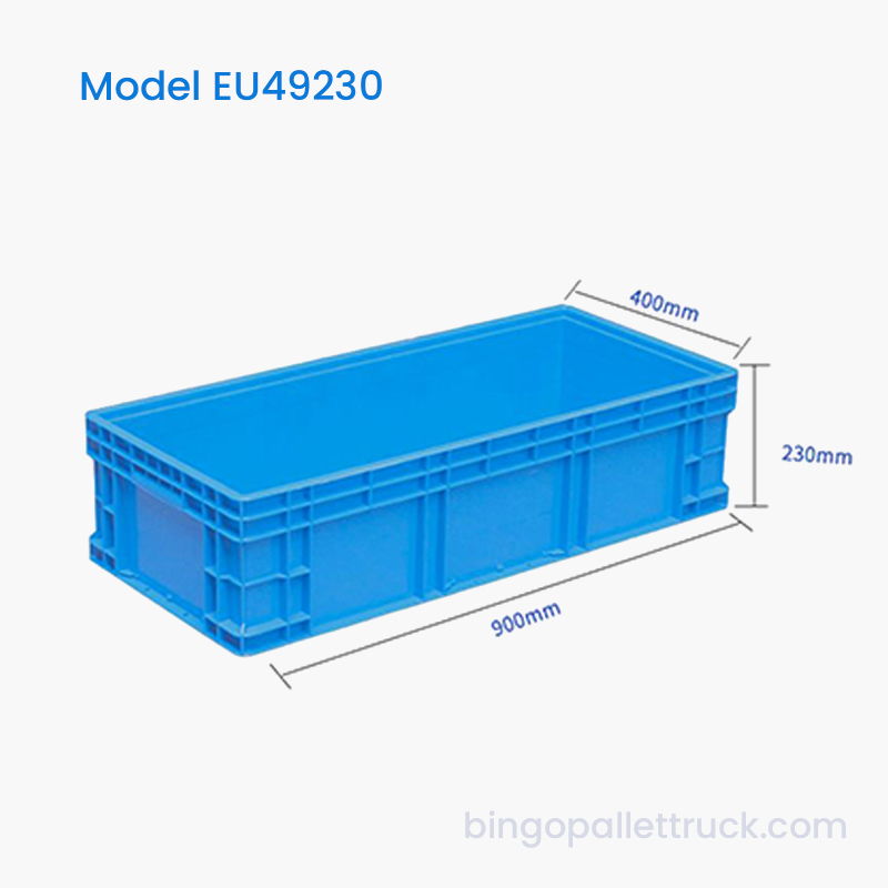 安定した積み重ね可能なデザインの66L実用的なEU収納箱