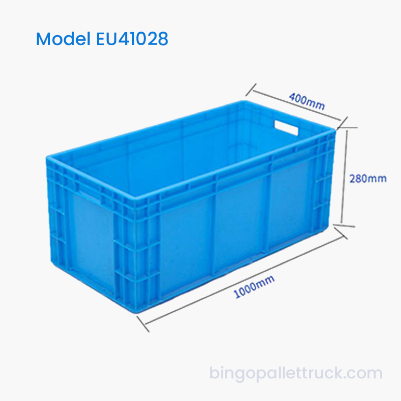 94L 安定した積み重ね可能な EU プラスチック トート ボックス、重物流用途向け