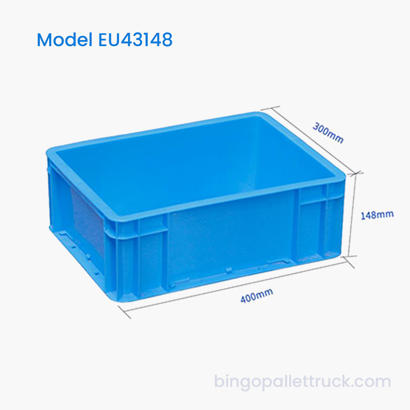工場部品の保管とピッキング用の14L EUプラスチックトートボックス