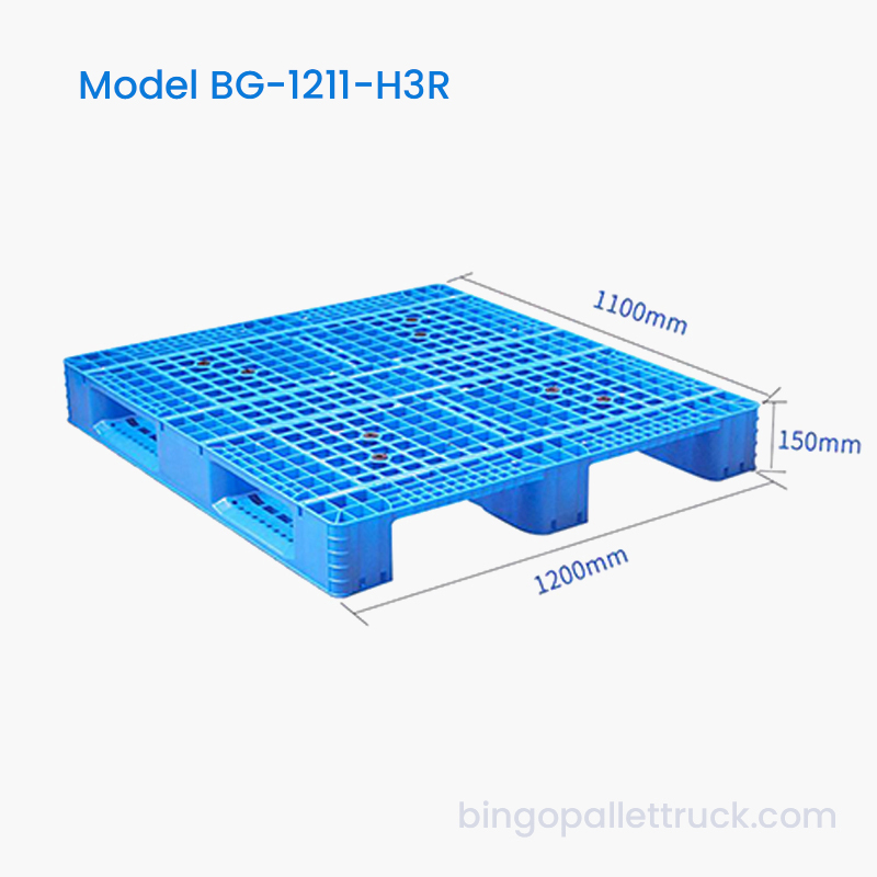 食品グレードの HDPE 1200x1100mm 乾物取り扱い用プラスチック パレット