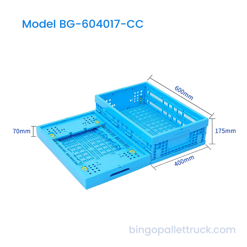 32L 小型部品用折りたたみ式倉庫保管プラスチック箱