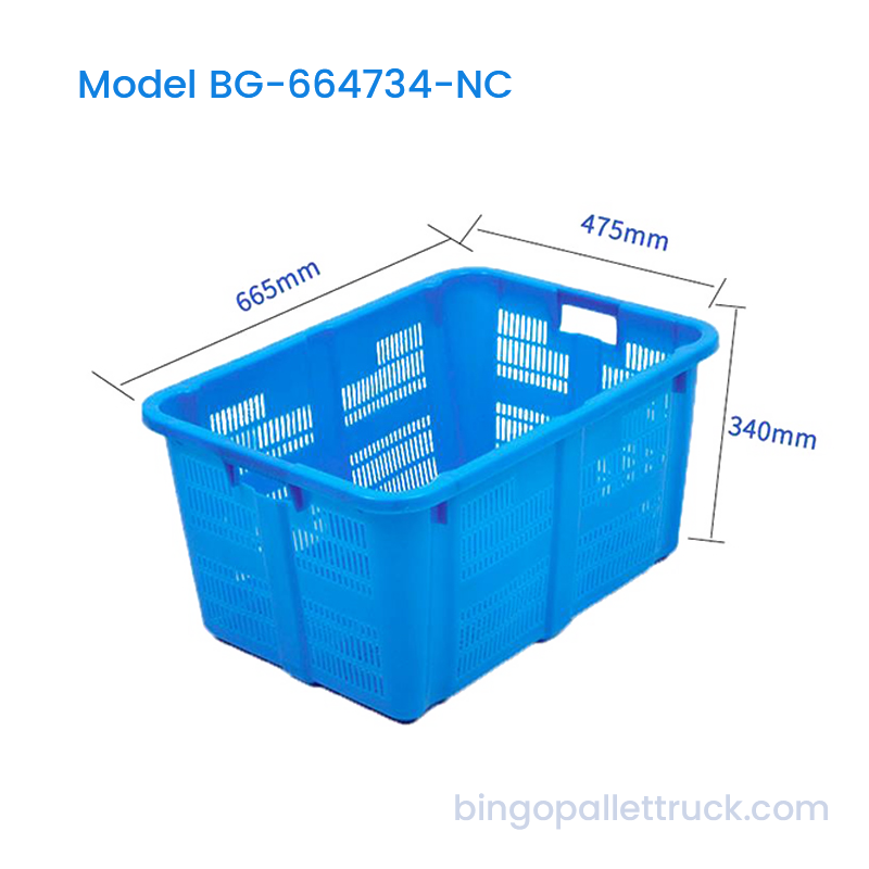 バルク収穫用の 88L 入れ子式プラスチック製頑丈バスケット