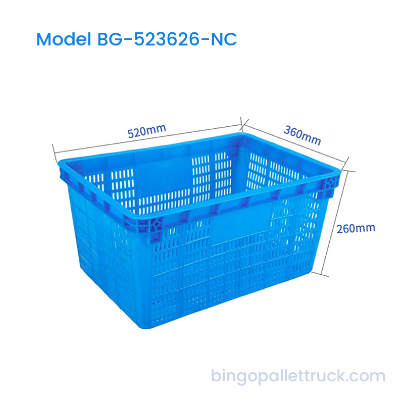 収穫と配布用の 40L 入れ子式プラスチック箱