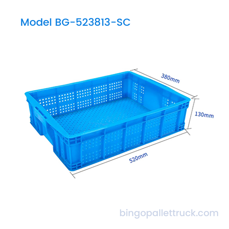 19L プラスチック箱丸穴スーパーマーケット果物用バスケットを生成します。