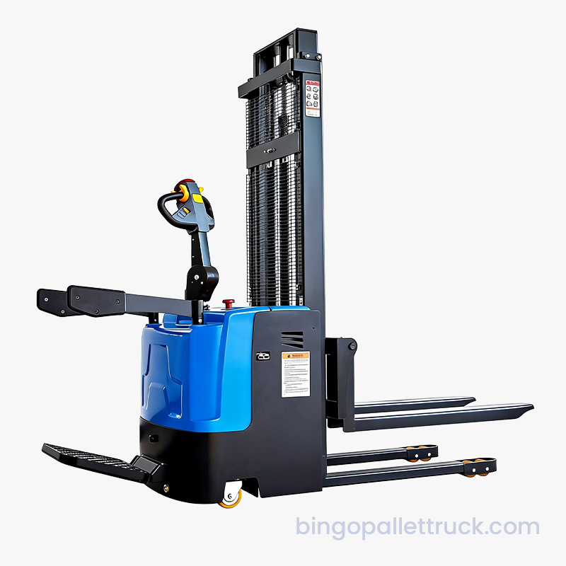 2000kg バッテリー式電動スタンドオンスタッカー 