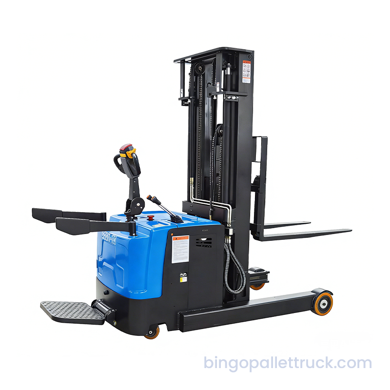 狭い通路高耐久倉庫用 2000kg EPS 電動スタンドオンリーチスタッカー